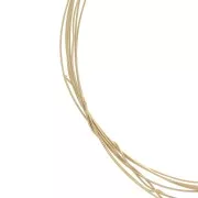 0.25mm/30 ga Gold filled round hard wire x 1 m