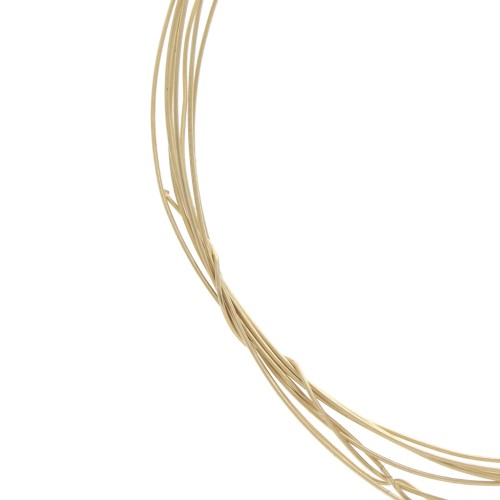 0.25mm/30 ga Gold filled round hard wire x 1 m