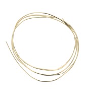 0.75mm Gold filled square soft wire x 1 m