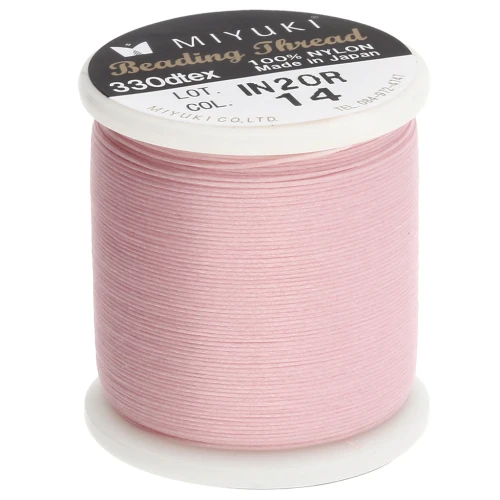 Miyuki Nylon Beading thread B 0.25 mm Light Pink x50 m