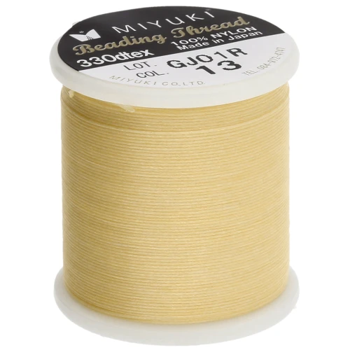 Miyuki Nylon Beading thread B 0.25 mm Yellow x50 m