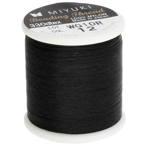 Miyuki Nylon Beading thread B 0.25 mm Black x50 m