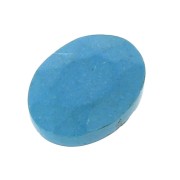 8x6mm Faceted oval cabochon - Imitation Turquoise x1|raw }}