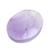 8x6mm Faceted oval cabochon - Amethyst x1