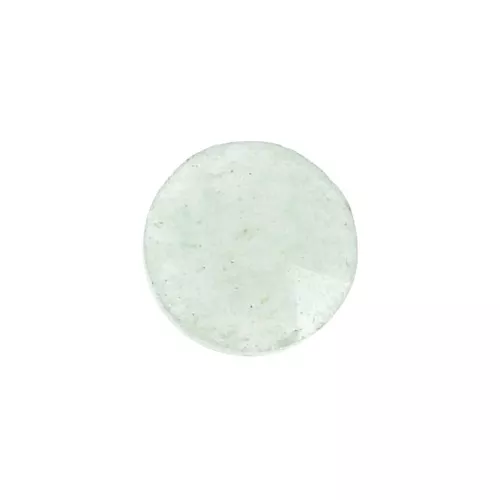 6mm round faceted flat back cabochon - Aventurine x1
