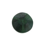 6mm round faceted flat back cabochon - Malachite x1|raw }}