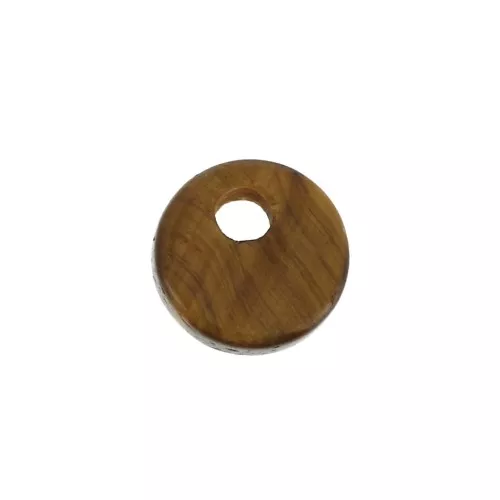 6mm Round Gemstone sequin - Tiger Eye x1