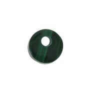 6mm Round Gemstone sequin - Malachite x1