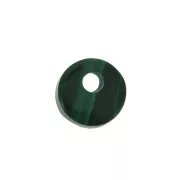 6mm Round Gemstone sequin - Malachite x1