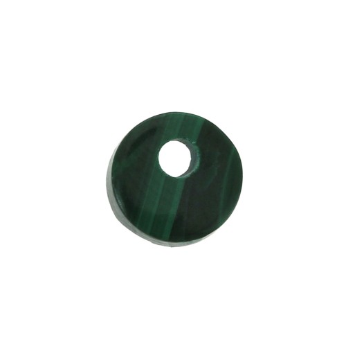 6mm Round Gemstone sequin - Malachite x1