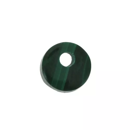 6mm Round Gemstone sequin - Malachite x1