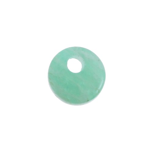 6mm Round Gemstone sequin - Amazonite x1