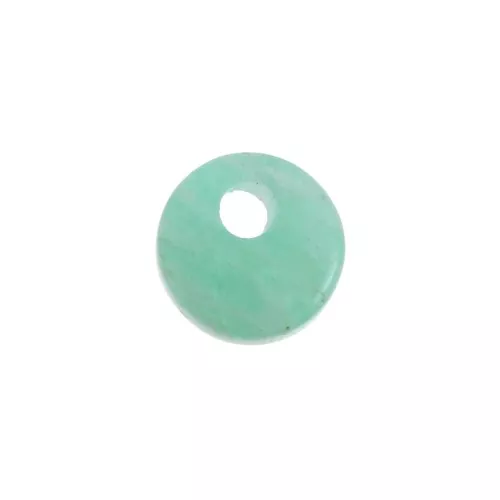 6mm Round Gemstone sequin - Amazonite x1