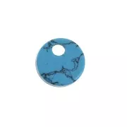 6mm Round  imitation Gemstone sequin - Turquoise x1