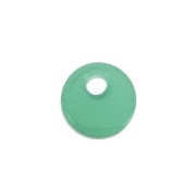 6mm Round Gemstone sequin -Agate Verte x1|raw }}