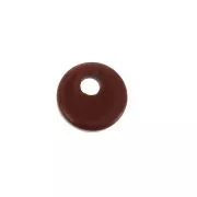 6mm Round Gemstone sequin - Red Jasper x1