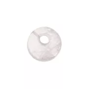 6mm Round Gemstone sequin - Quartz Rose x1