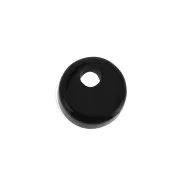 6mm Round Gemstone sequin - Black Onyx x1