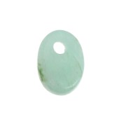 8x6mm Gemstone oval sequin - Amazonite x1