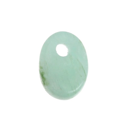 8x6mm Gemstone oval sequin - Amazonite x1