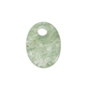 8x6mm Gemstone oval sequin - Aventurine x1|raw }}