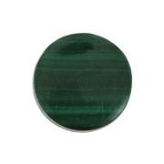 8mm Gemstone round Puck - Malachite x1|raw }}