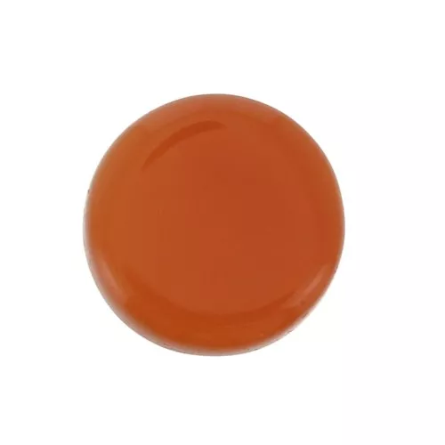 8mm Gemstone dyed round Puck - Red Agate x1