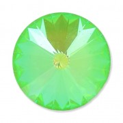 PureCrystal 1122 Rivoli Round Stone 16mm Crystal Ultra Lime