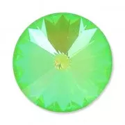 PureCrystal 1122 Rivoli Round Stone 16mm Crystal Ultra Lime