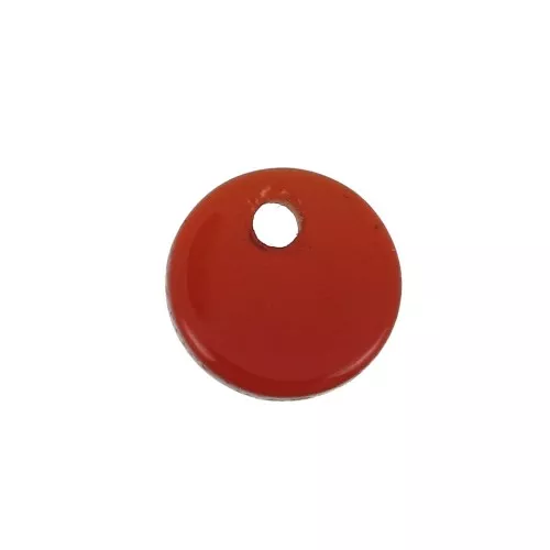 8mm Round imitation Gemstone sequin - Hydro Garnet x1