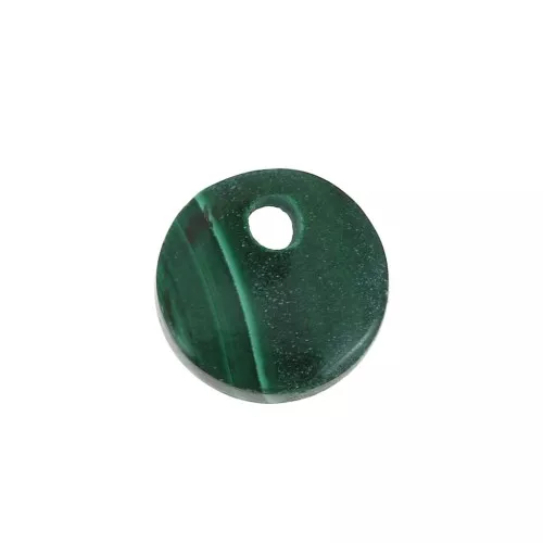 8mm Round Gemstone sequin - Malachite x1