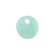8mm Round Gemstone sequin - Amazonite x1