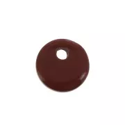 8mm Round Gemstone sequin - Red Jasper x1