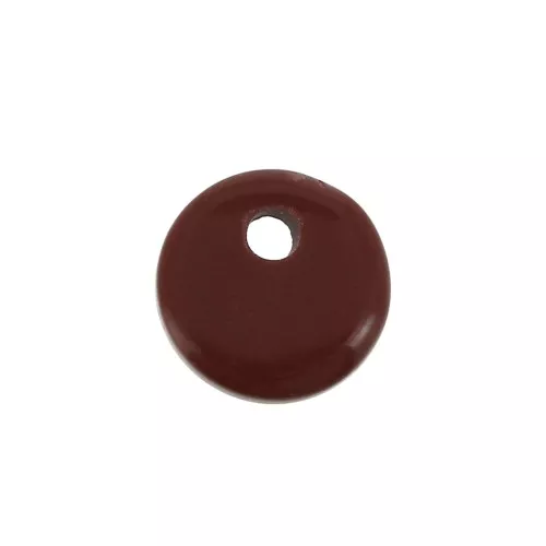 8mm Round Gemstone sequin - Red Jasper x1