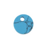 8mm Round Gemstone sequin - Imitation Turquoise x1|raw }}