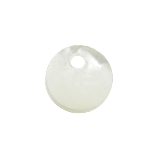 8mm Round Mother of Pearl Sequin - Natural x1