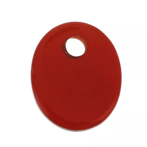 12x10mm imitation Gemstone oval sequin - Hydro Garnet x1