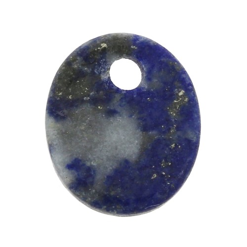 12x10mm Gemstone oval sequin - Lapis Lazuli x1