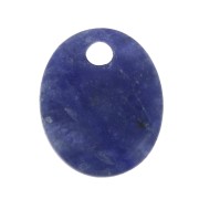 12x10mm Gemstone oval sequin - Sodalite x1