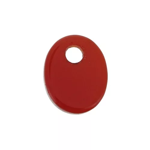 10x8mm imitation Gemstone oval sequin - Hydro Garnet x1