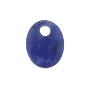 10x8mm Gemstone oval sequin - Sodalite x1|raw }}
