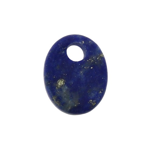 10x8mm Gemstone oval sequin - Lapis Lazuli x1