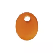 10x8mm dyed Gemstone oval sequin - Red Agate x1