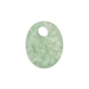 10x8mm Gemstone oval sequin - Aventurine x1|raw }}