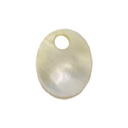 10x8mm Mother of Pearl Oval Sequin - Natural x1|raw }}