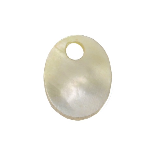 10x8mm Mother of Pearl Oval Sequin - Natural x1