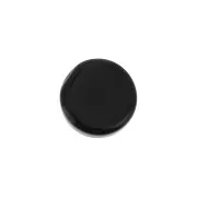 Onyx - 6mm Gemstone round Puck - Black Onyx x1 6mm Gemstone round Puck - Black Onyx x1