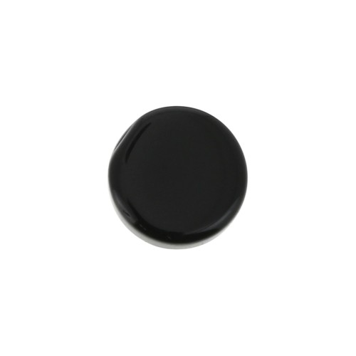 6mm Gemstone round Puck - Black Onyx x1