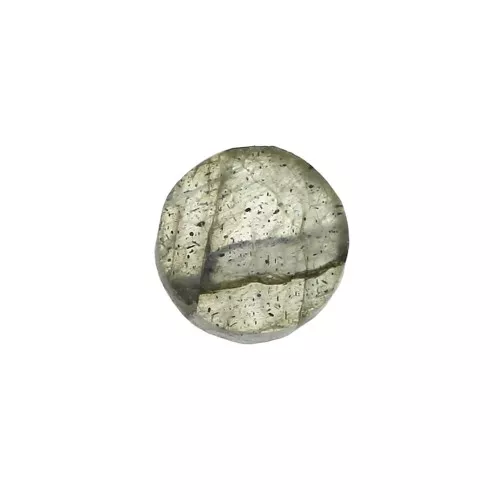 6mm Gemstone round Puck - Labradorite x1
