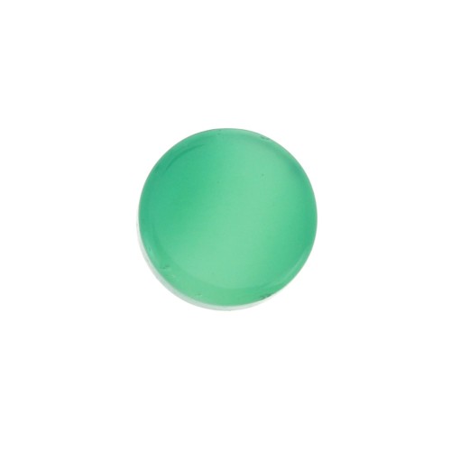 6mm Gemstone round Puck - Agate Verte x1